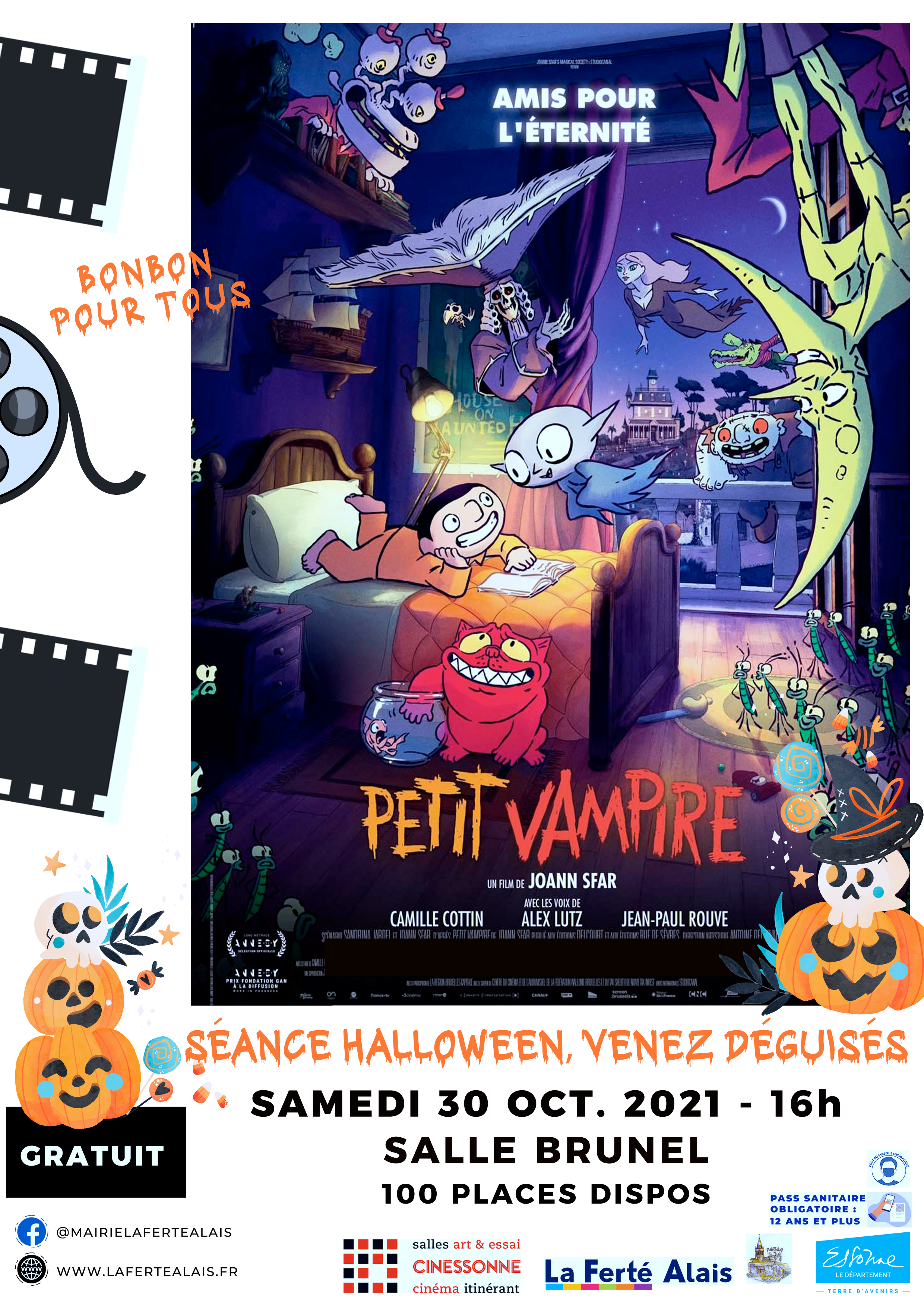 Séance Cinéma Halloween - Petit Vampire  - Affiche 20 Cin C 3 A 9 Ma 20 Petit 20 Vampire